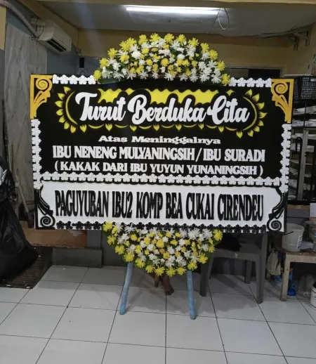 Papan Bunga Duka Bidara Cina
